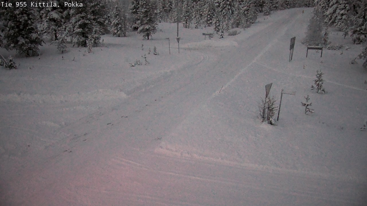 Weather Camera Image Väg 955 Kittilä, Pokka, Kittilä, Lappi