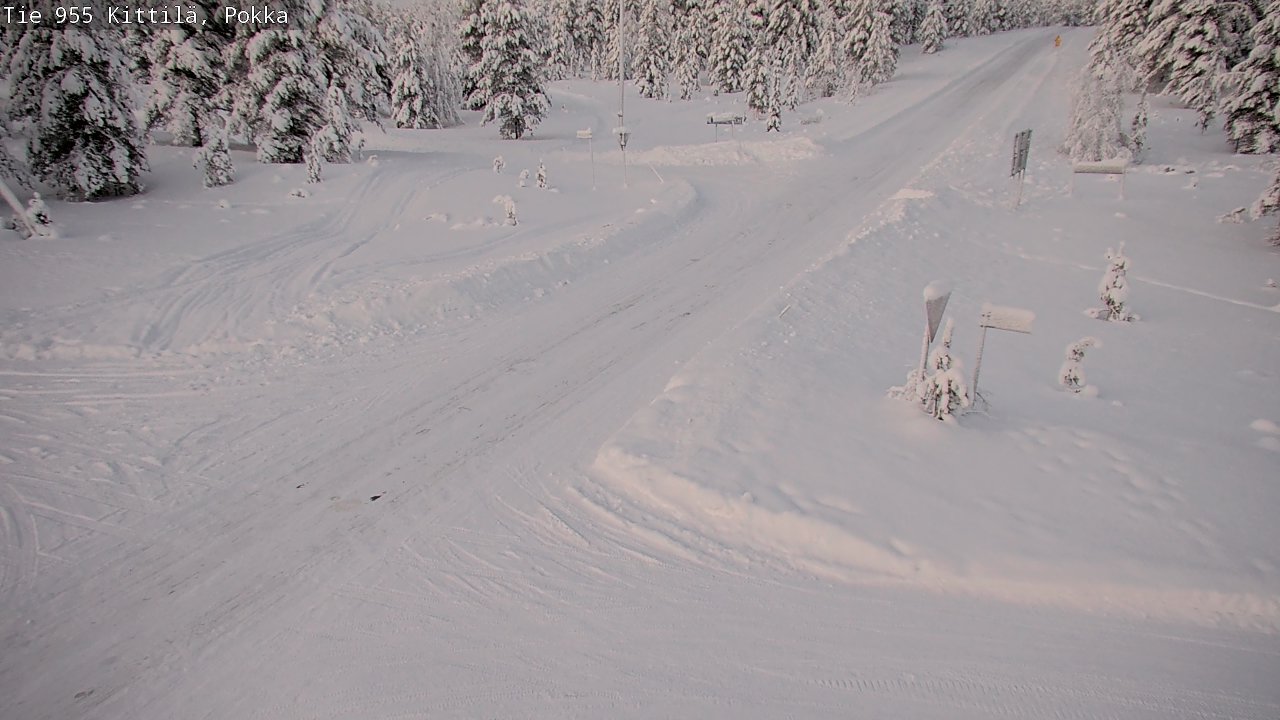 Kelikamerat Kuva Tie 955 Kittilä, Pokka, Kittilä, Lappi