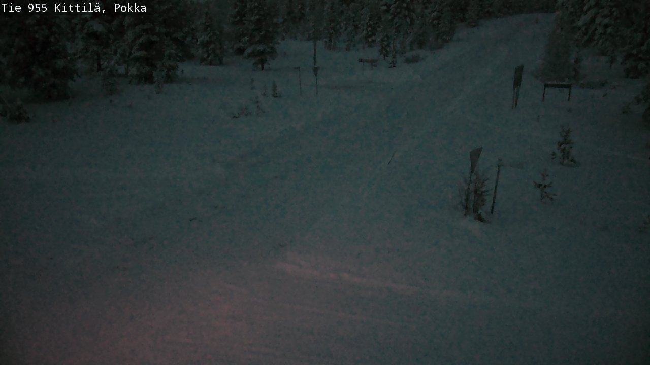 Weather Camera Image Väg 955 Kittilä, Pokka, Kittilä, Lappi