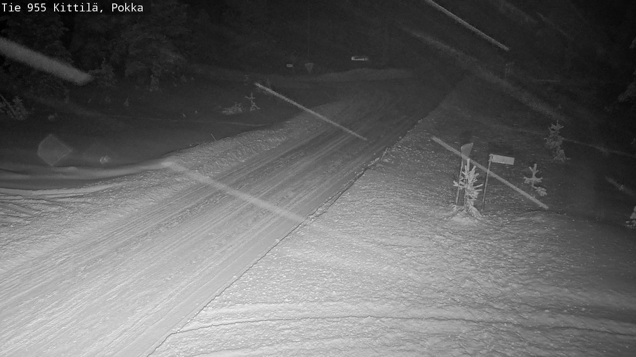 Weather Camera Image Road 955 Kittilä, Pokka, Kittilä, Lappi