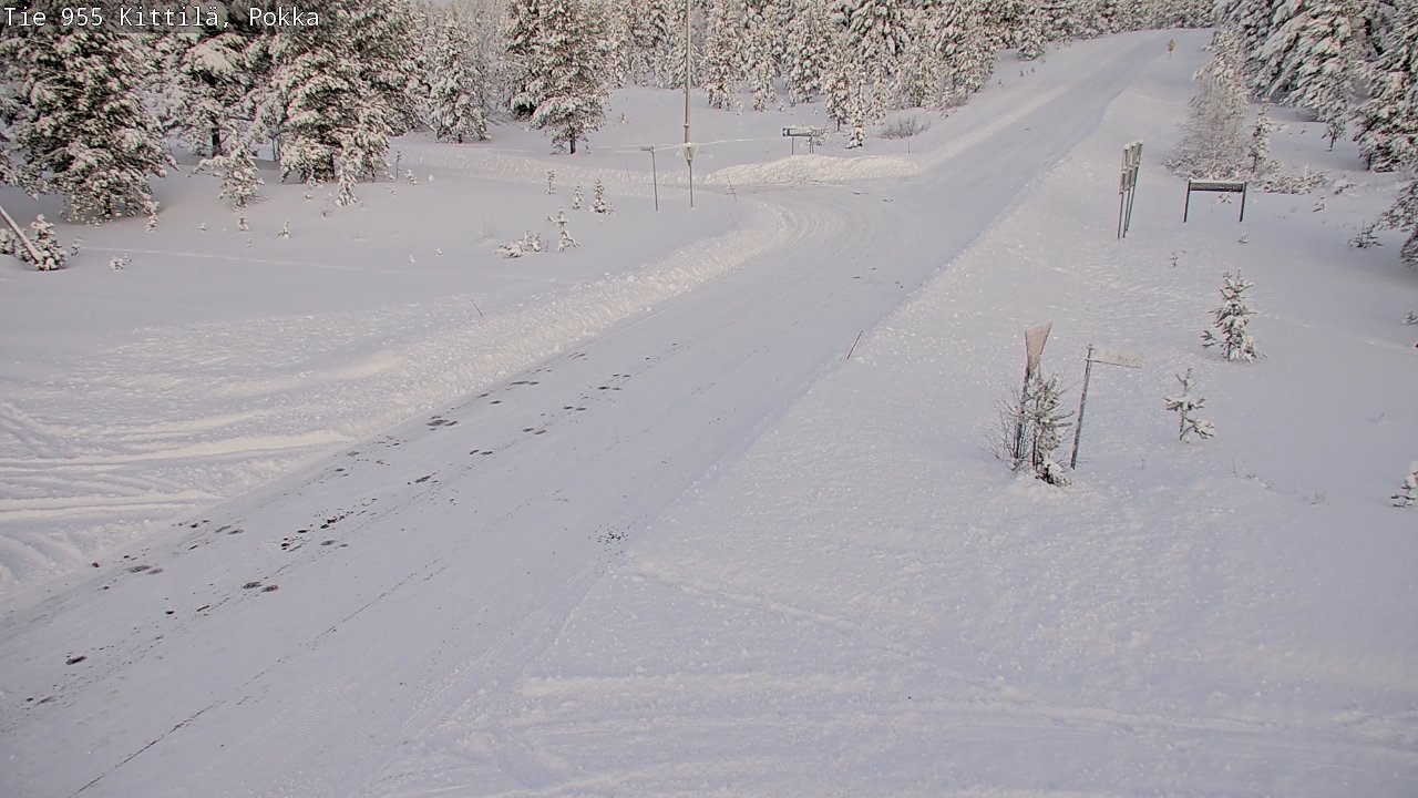 Weather Camera Image Road 955 Kittilä, Pokka, Kittilä, Lappi
