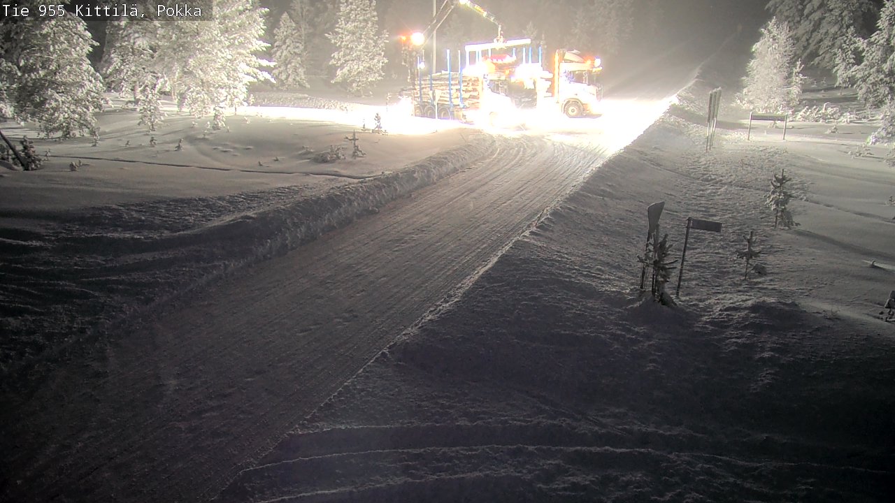 Weather Camera Image Road 955 Kittilä, Pokka, Kittilä, Lappi