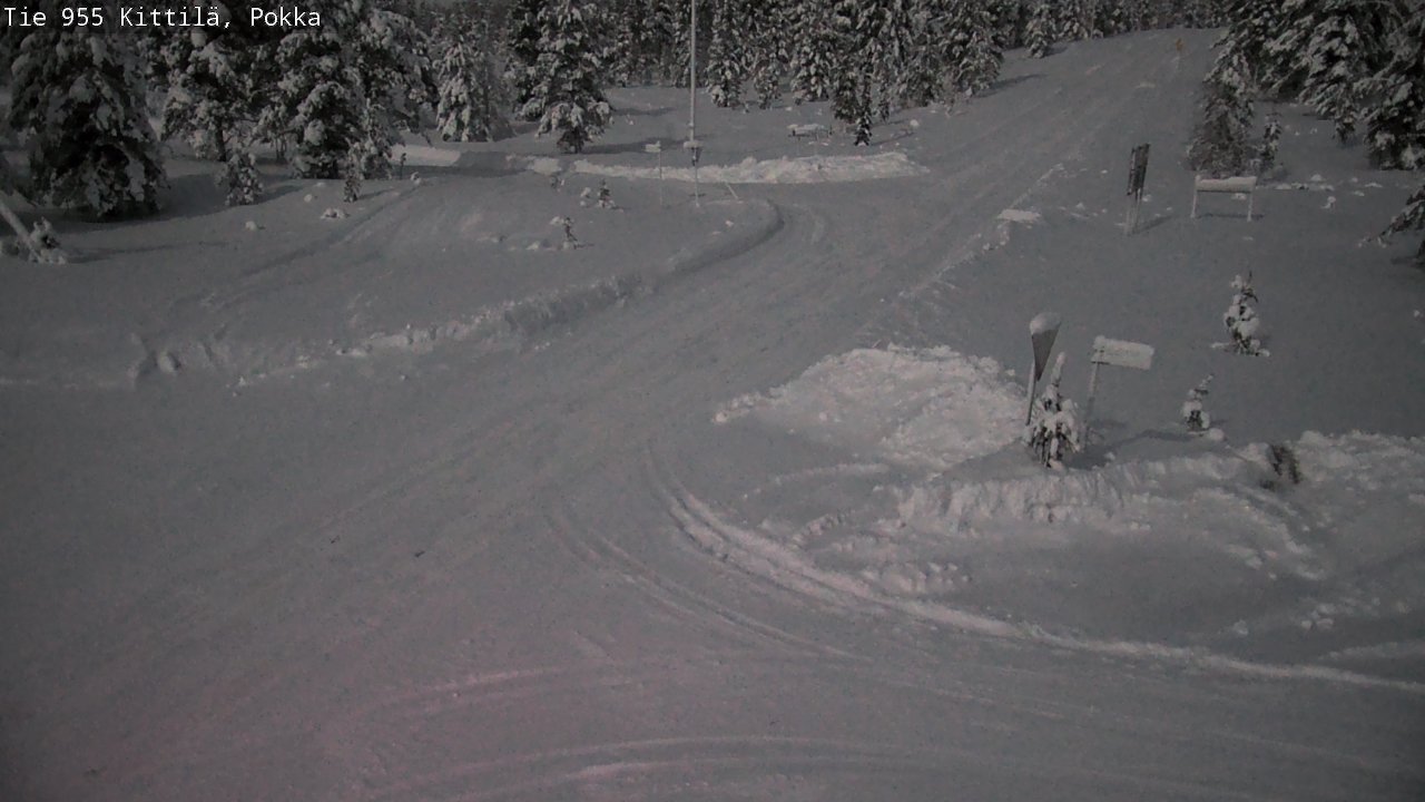 Weather Camera Image Road 955 Kittilä, Pokka, Kittilä, Lappi