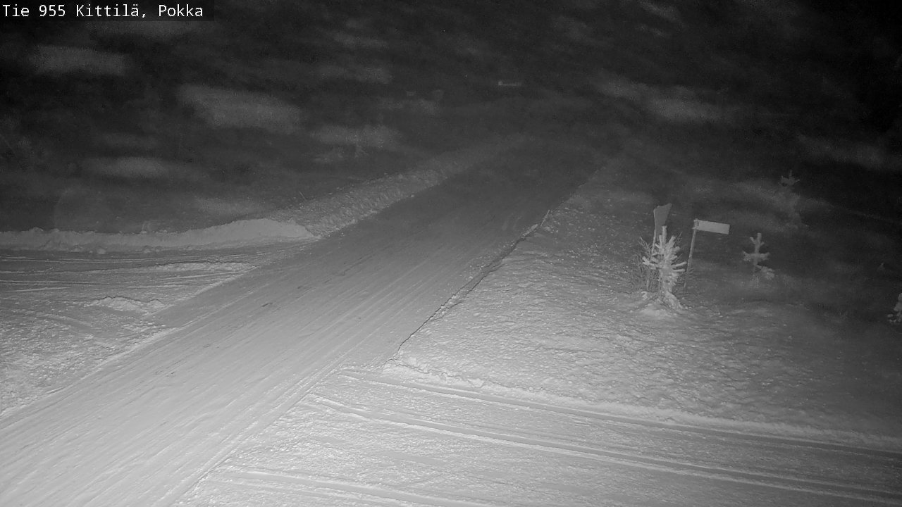 Weather Camera Image Väg 955 Kittilä, Pokka, Kittilä, Lappi