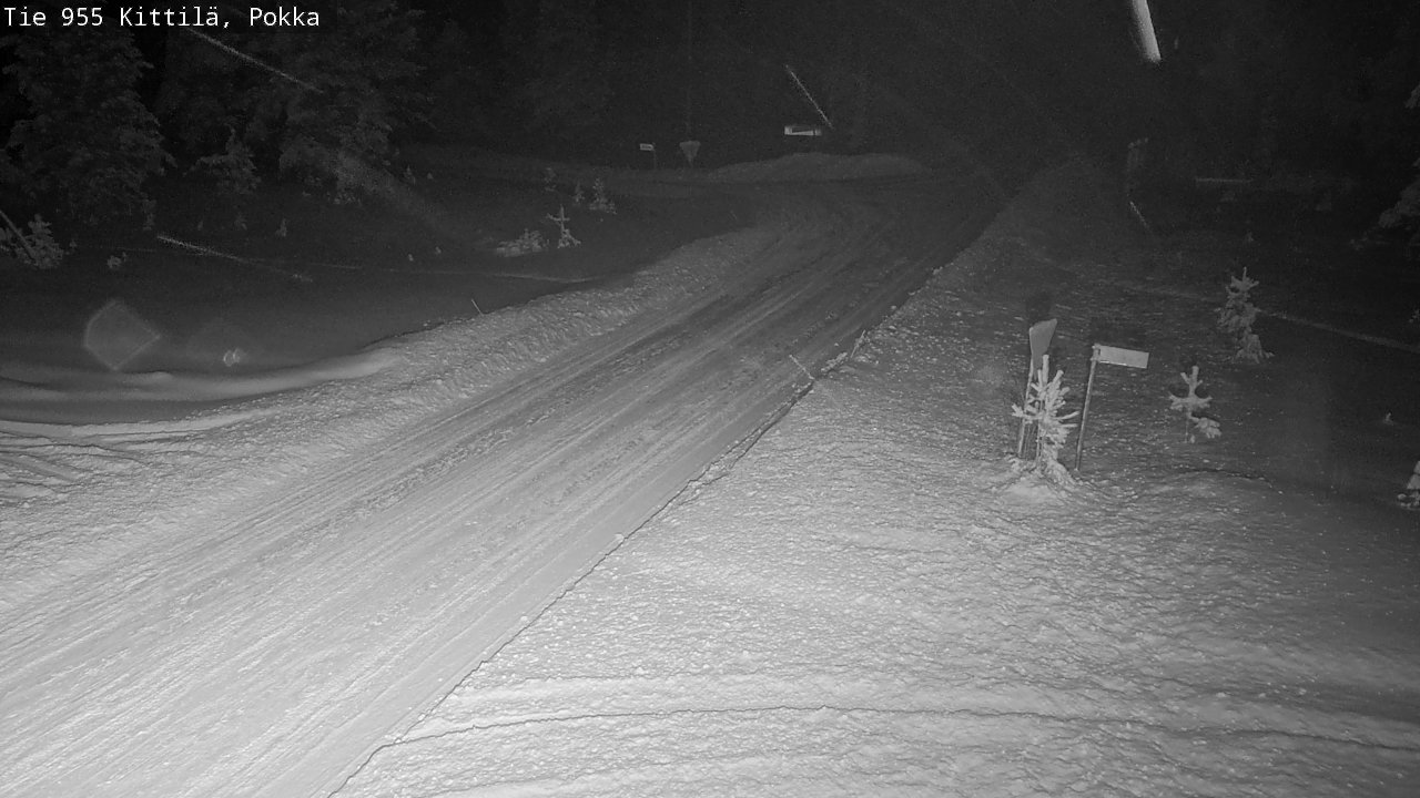 Weather Camera Image Road 955 Kittilä, Pokka, Kittilä, Lappi
