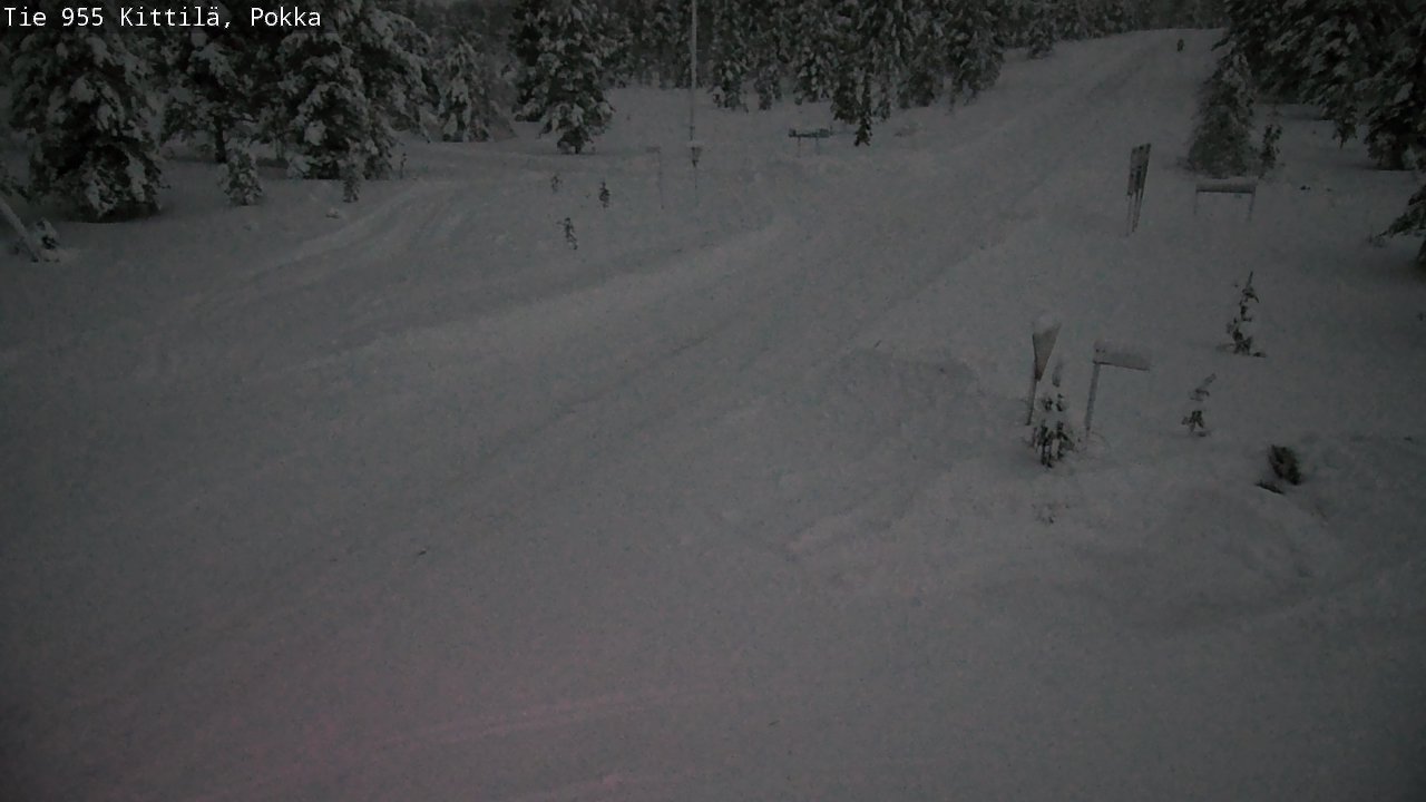 Weather Camera Image Road 955 Kittilä, Pokka, Kittilä, Lappi