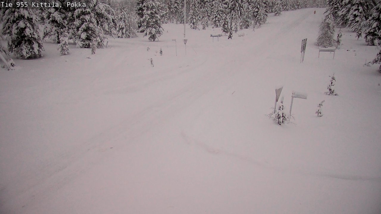 Weather Camera Image Road 955 Kittilä, Pokka, Kittilä, Lappi