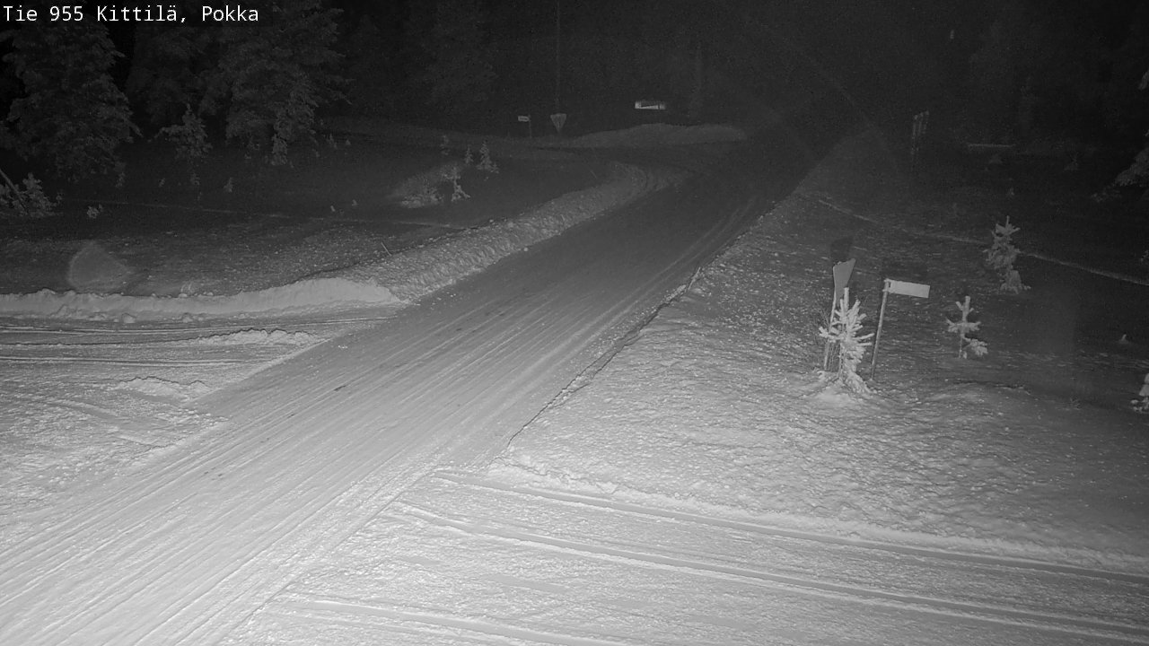 Weather Camera Image Väg 955 Kittilä, Pokka, Kittilä, Lappi