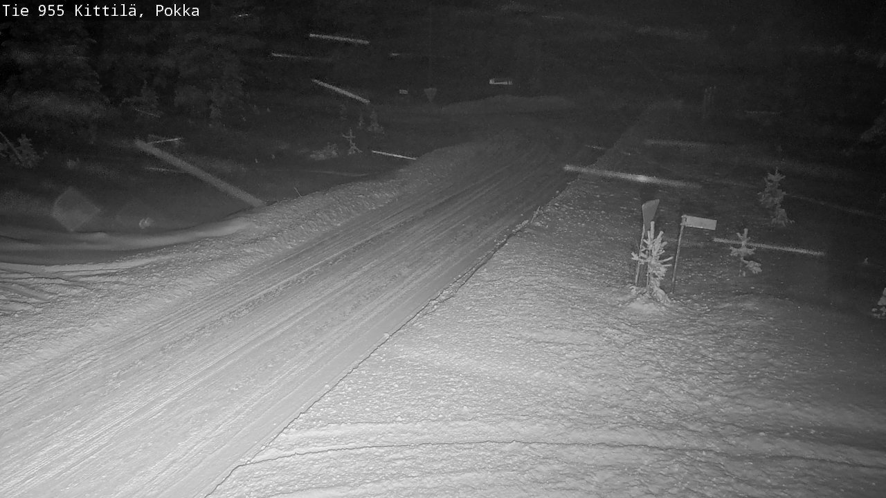 Weather Camera Image Road 955 Kittilä, Pokka, Kittilä, Lappi