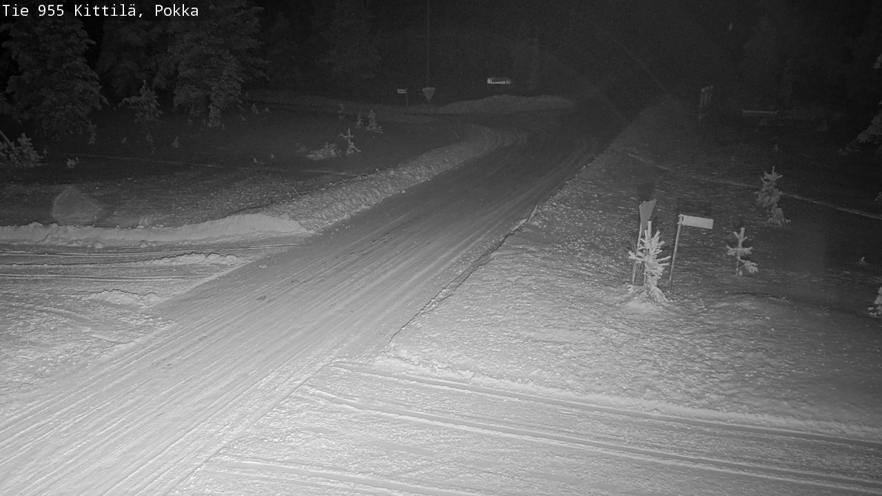 Weather Camera Image Väg 955 Kittilä, Pokka, Kittilä, Lappi