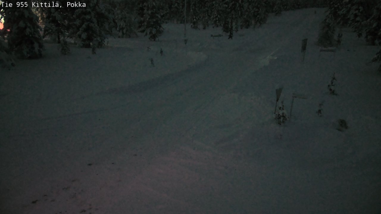 Weather Camera Image Väg 955 Kittilä, Pokka, Kittilä, Lappi