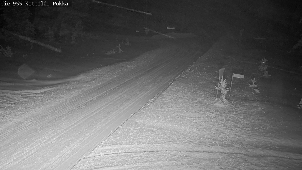 Weather Camera Image Road 955 Kittilä, Pokka, Kittilä, Lappi