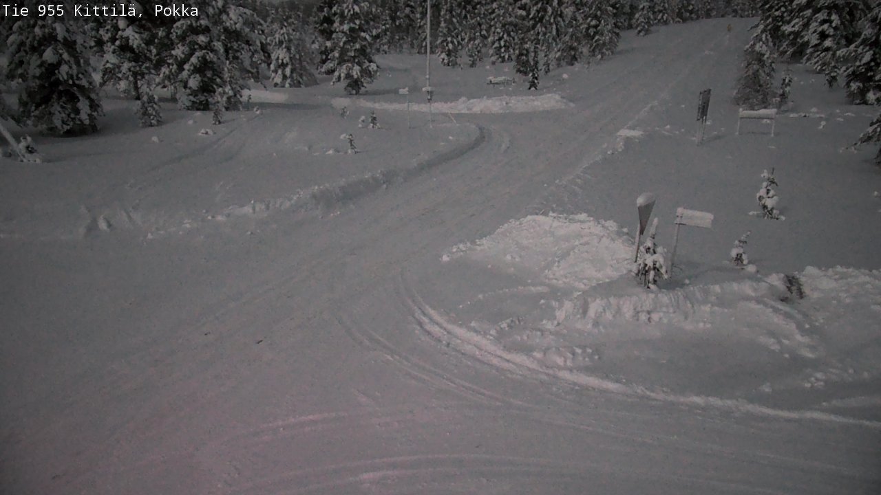 Weather Camera Image Road 955 Kittilä, Pokka, Kittilä, Lappi