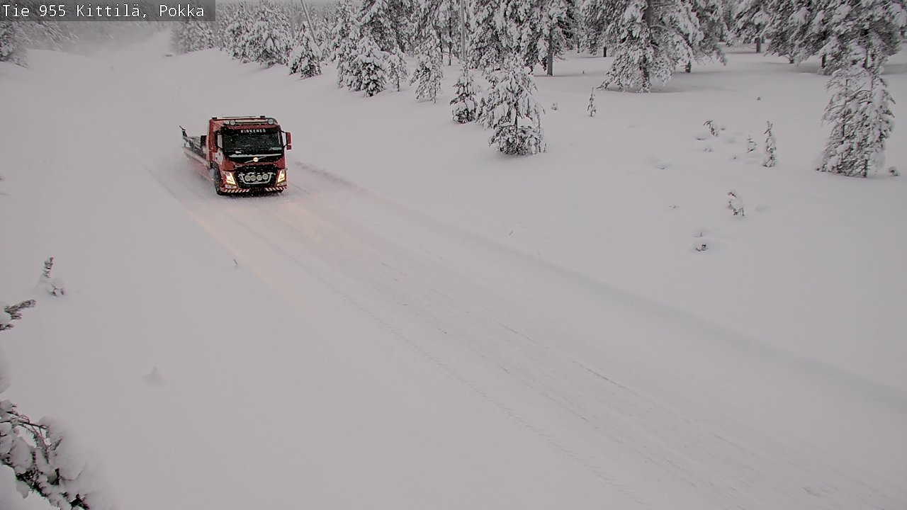 Weather Camera Image Road 955 Kittilä, Pokka, Kittilä, Lappi