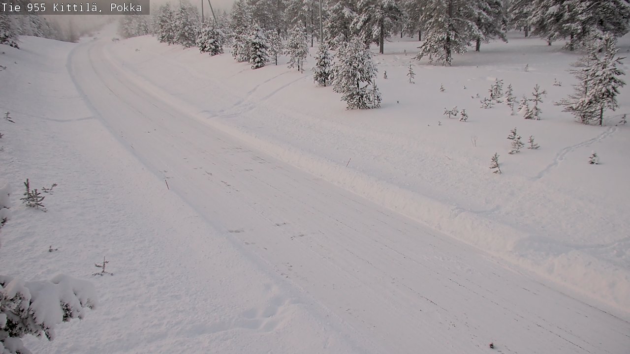 Weather Camera Image Road 955 Kittilä, Pokka, Kittilä, Lappi