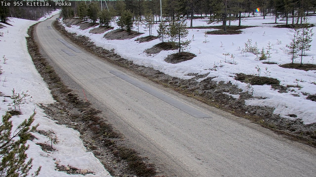 Weather Camera Image Väg 955 Kittilä, Pokka, Kittilä, Lappi