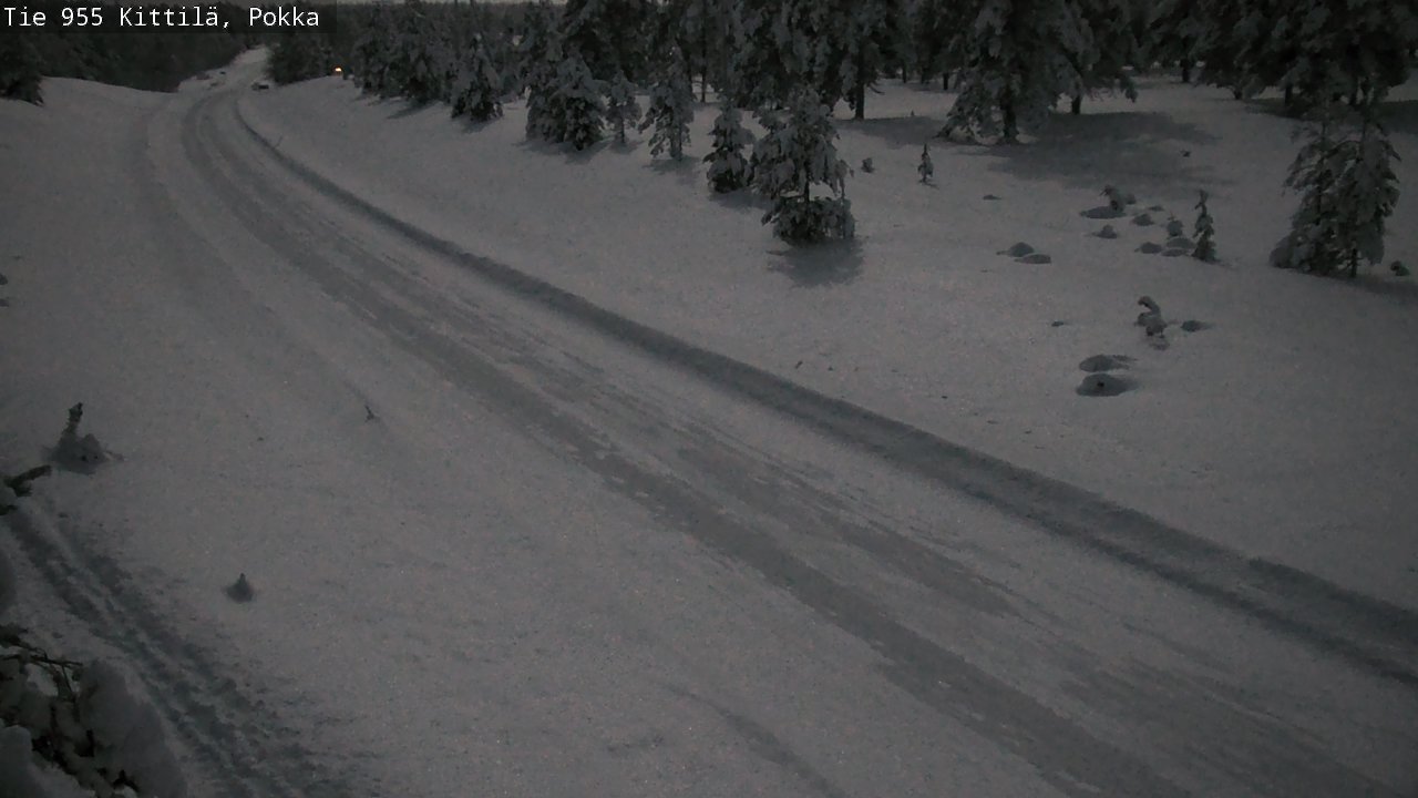 Weather Camera Image Road 955 Kittilä, Pokka, Kittilä, Lappi