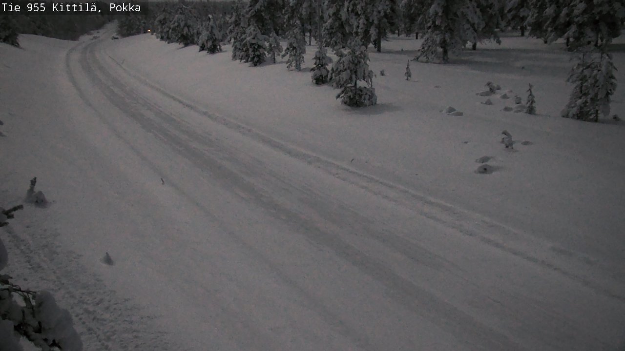 Weather Camera Image Road 955 Kittilä, Pokka, Kittilä, Lappi