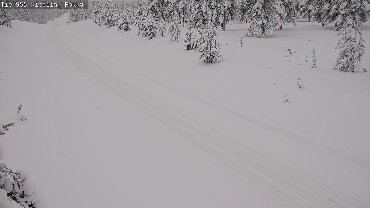 Weather Camera Image Road 955 Kittilä, Pokka, Kittilä, Lappi