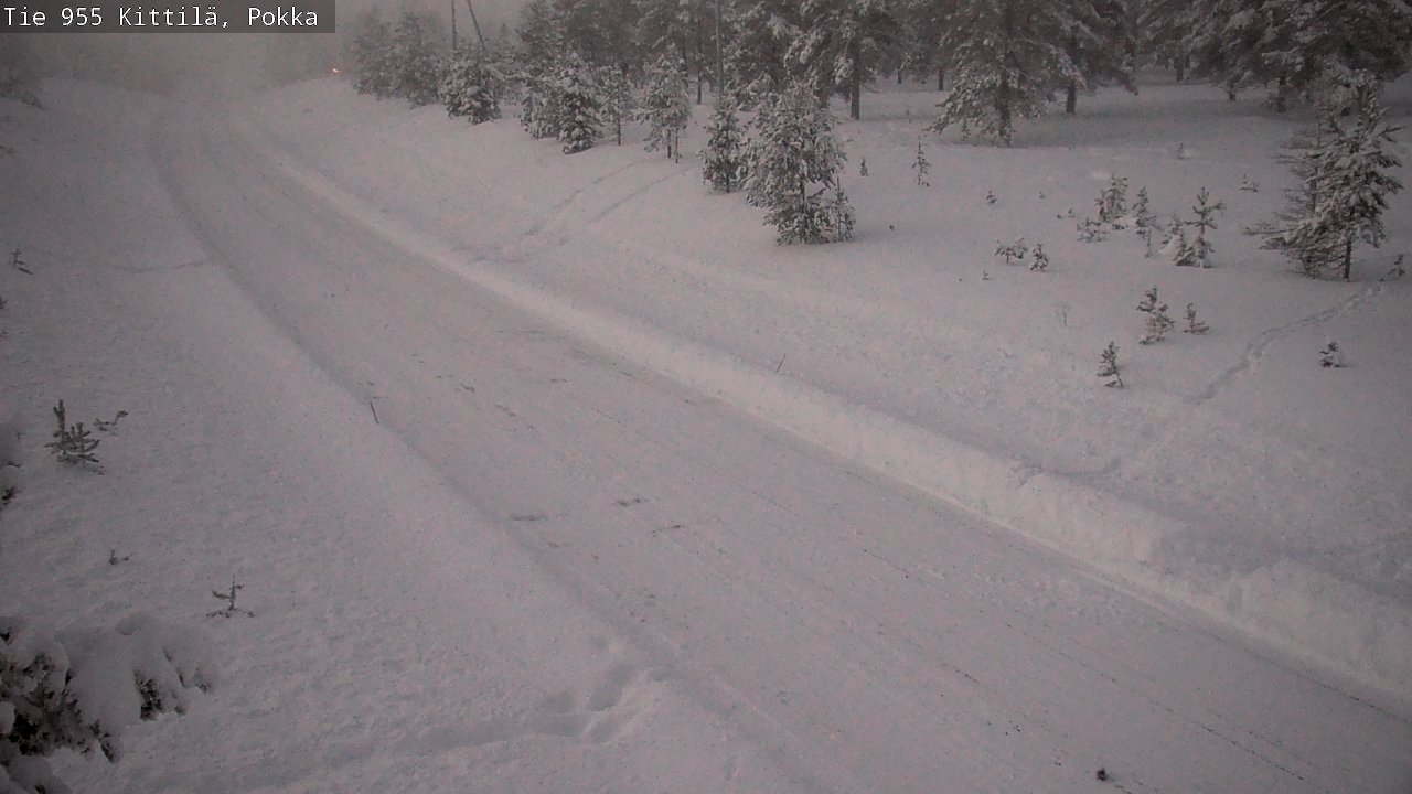 Weather Camera Image Road 955 Kittilä, Pokka, Kittilä, Lappi
