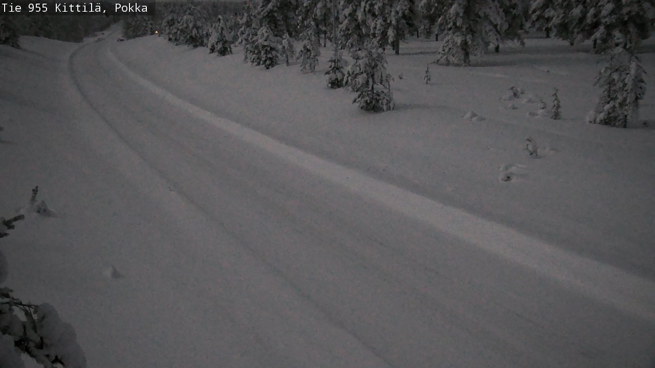 Weather Camera Image Road 955 Kittilä, Pokka, Kittilä, Lappi