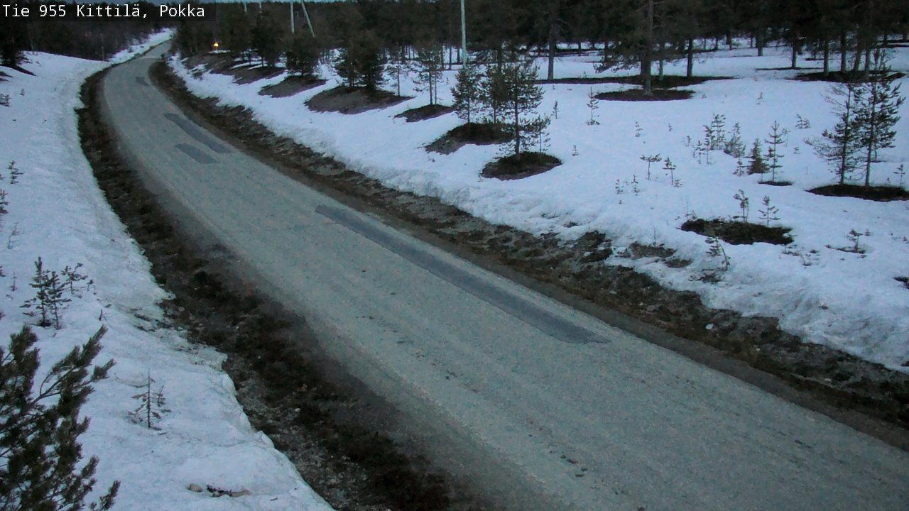 Weather Camera Image Väg 955 Kittilä, Pokka, Kittilä, Lappi