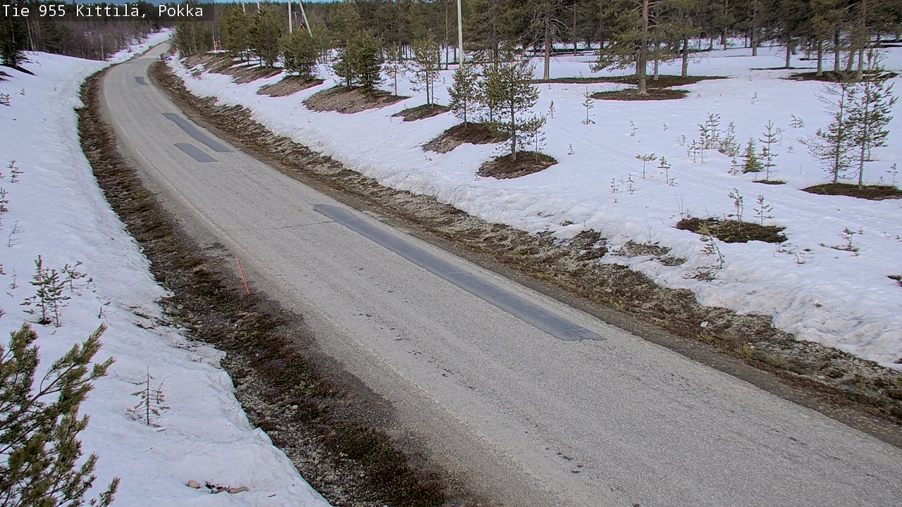 Weather Camera Image Väg 955 Kittilä, Pokka, Kittilä, Lappi