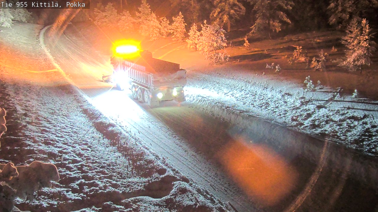 Weather Camera Image Road 955 Kittilä, Pokka, Kittilä, Lappi