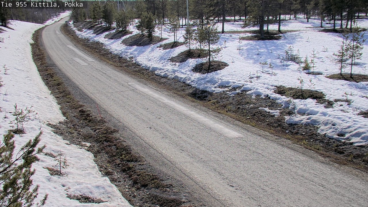Weather Camera Image Väg 955 Kittilä, Pokka, Kittilä, Lappi