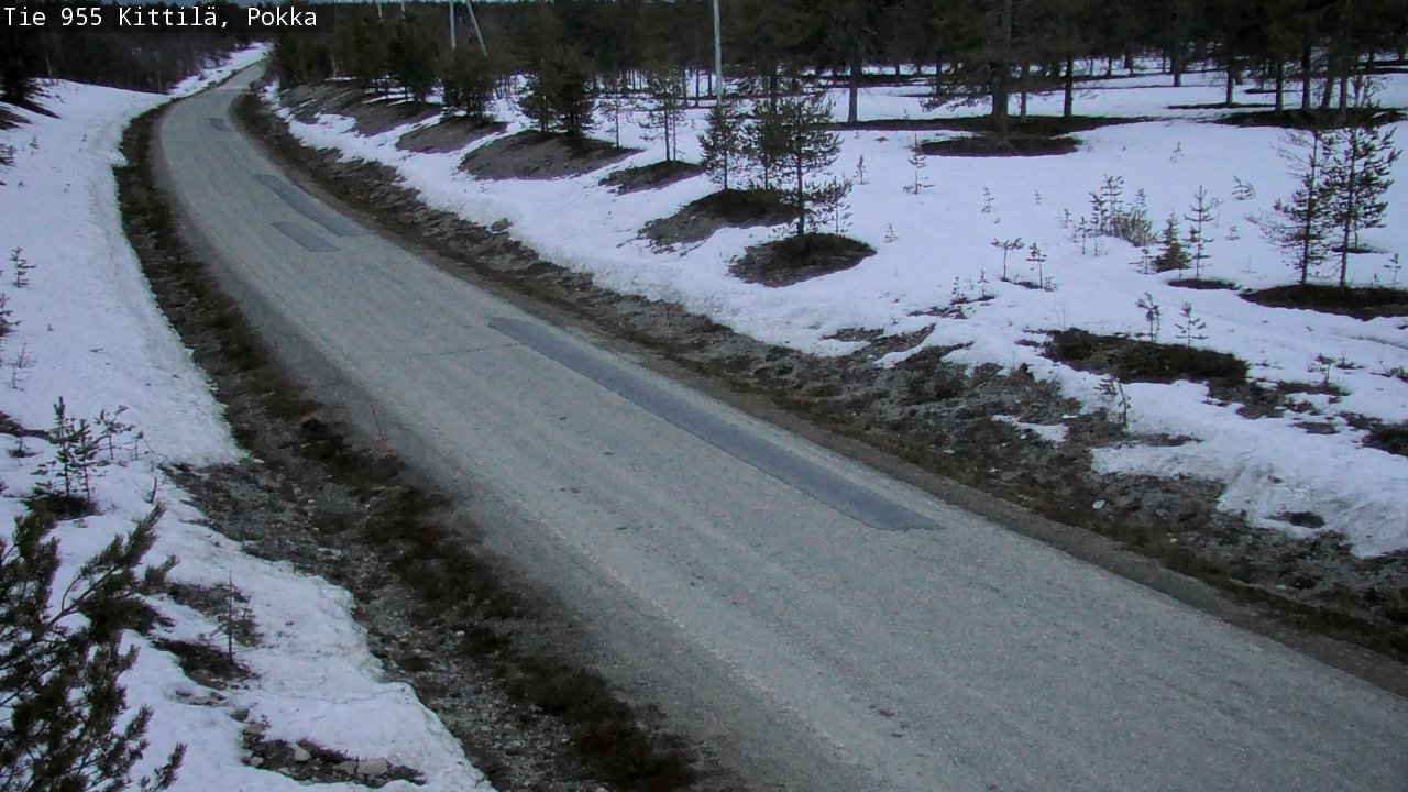 Weather Camera Image Road 955 Kittilä, Pokka, Kittilä, Lappi