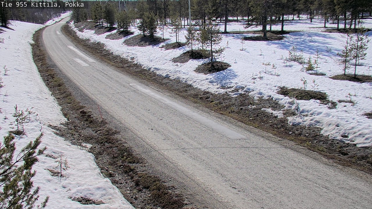 Weather Camera Image Väg 955 Kittilä, Pokka, Kittilä, Lappi