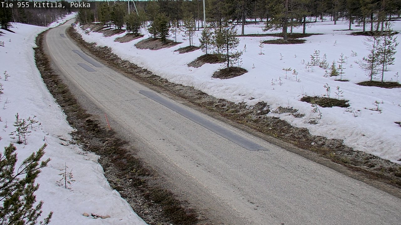 Weather Camera Image Väg 955 Kittilä, Pokka, Kittilä, Lappi