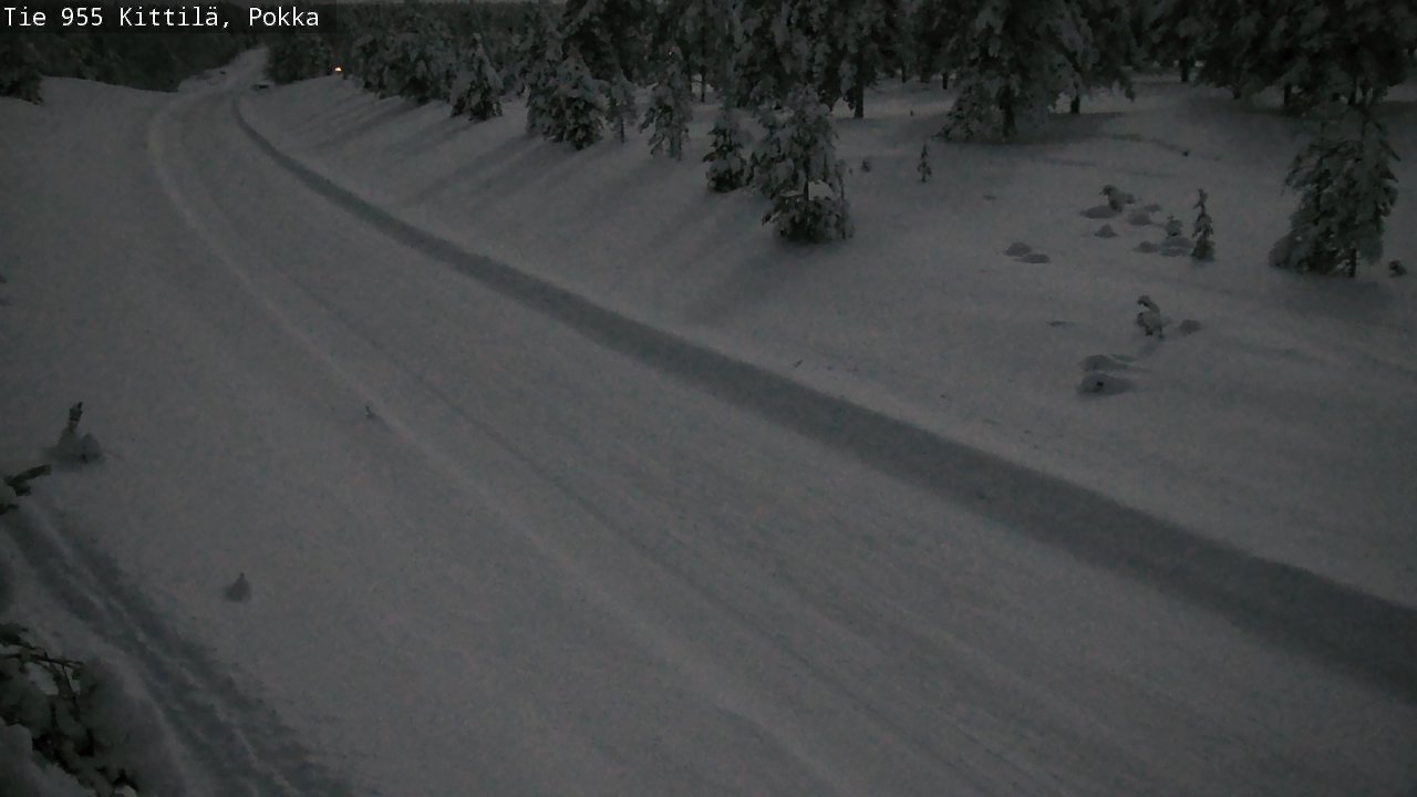 Weather Camera Image Väg 955 Kittilä, Pokka, Kittilä, Lappi