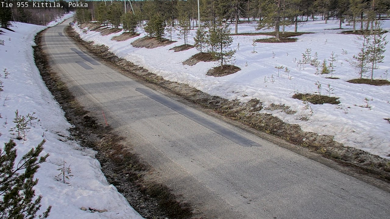 Weather Camera Image Väg 955 Kittilä, Pokka, Kittilä, Lappi