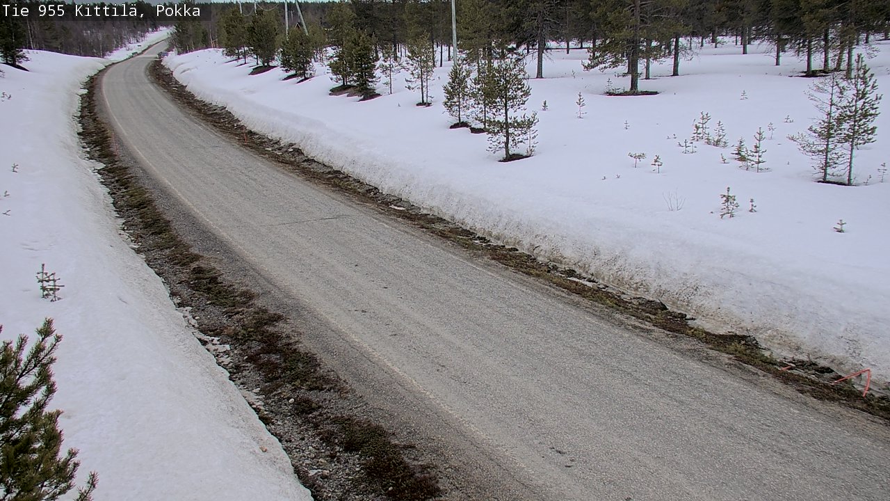 Weather Camera Image Väg 955 Kittilä, Pokka, Kittilä, Lappi