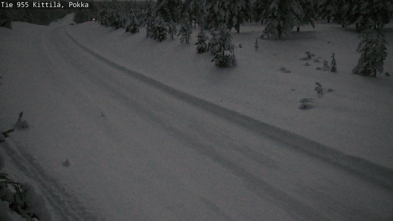 Weather Camera Image Road 955 Kittilä, Pokka, Kittilä, Lappi