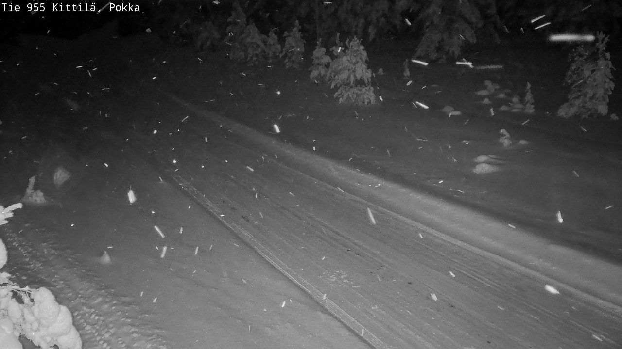 Weather Camera Image Väg 955 Kittilä, Pokka, Kittilä, Lappi