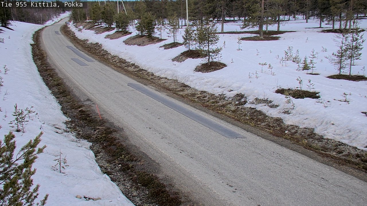 Weather Camera Image Väg 955 Kittilä, Pokka, Kittilä, Lappi