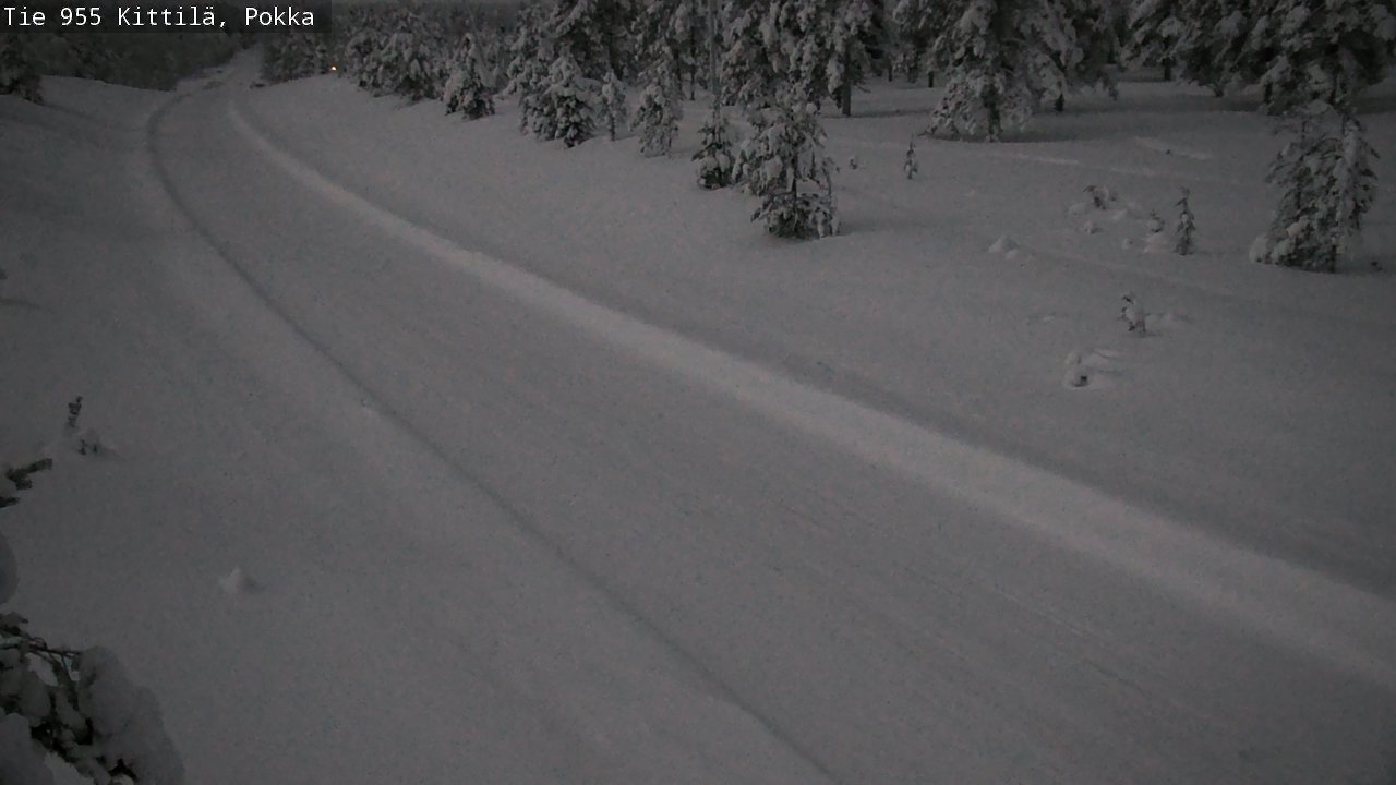 Weather Camera Image Road 955 Kittilä, Pokka, Kittilä, Lappi