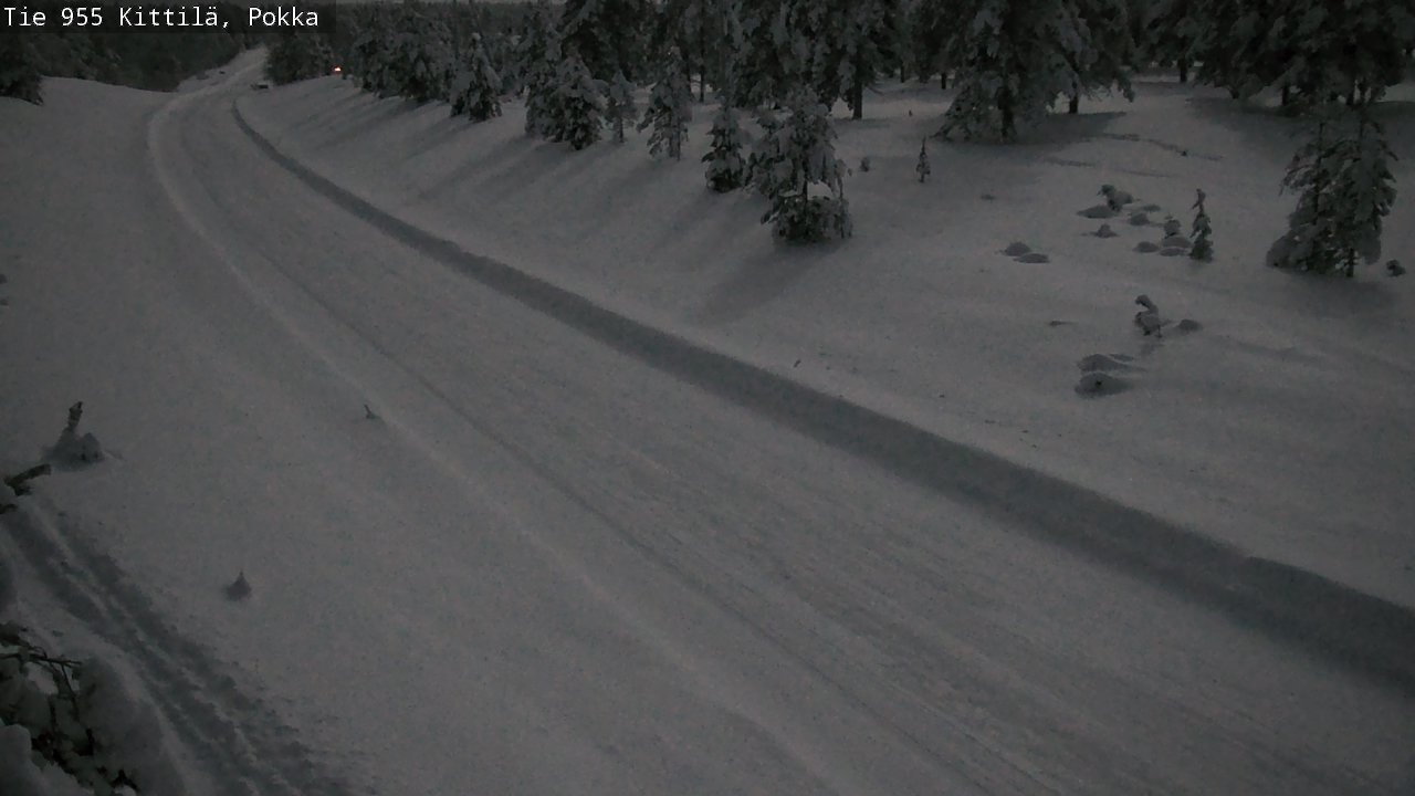 Weather Camera Image Väg 955 Kittilä, Pokka, Kittilä, Lappi