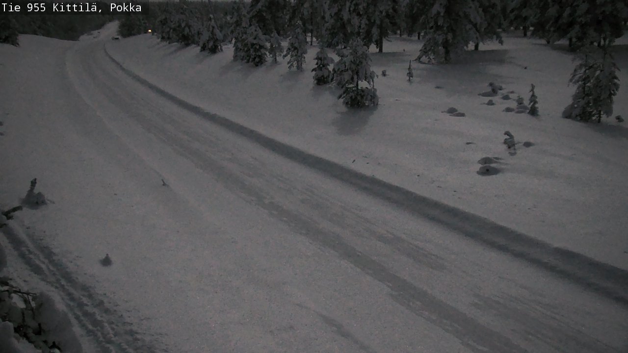 Weather Camera Image Road 955 Kittilä, Pokka, Kittilä, Lappi