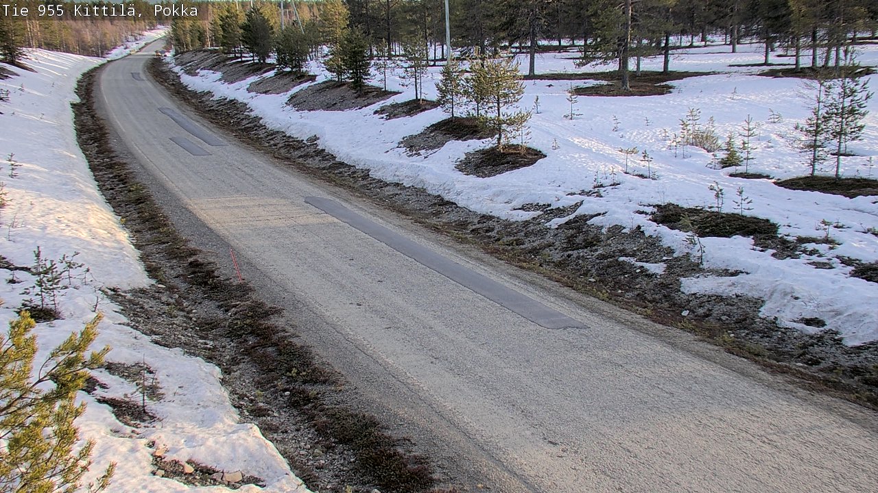 Weather Camera Image Väg 955 Kittilä, Pokka, Kittilä, Lappi