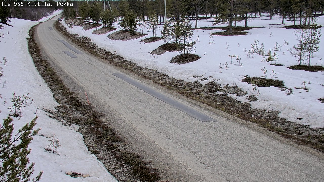 Weather Camera Image Väg 955 Kittilä, Pokka, Kittilä, Lappi