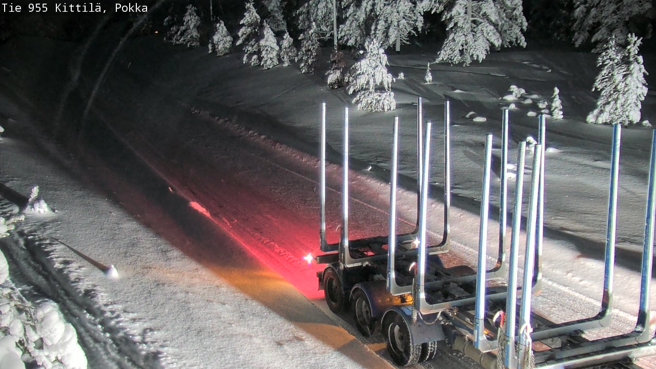 Weather Camera Image Väg 955 Kittilä, Pokka, Kittilä, Lappi