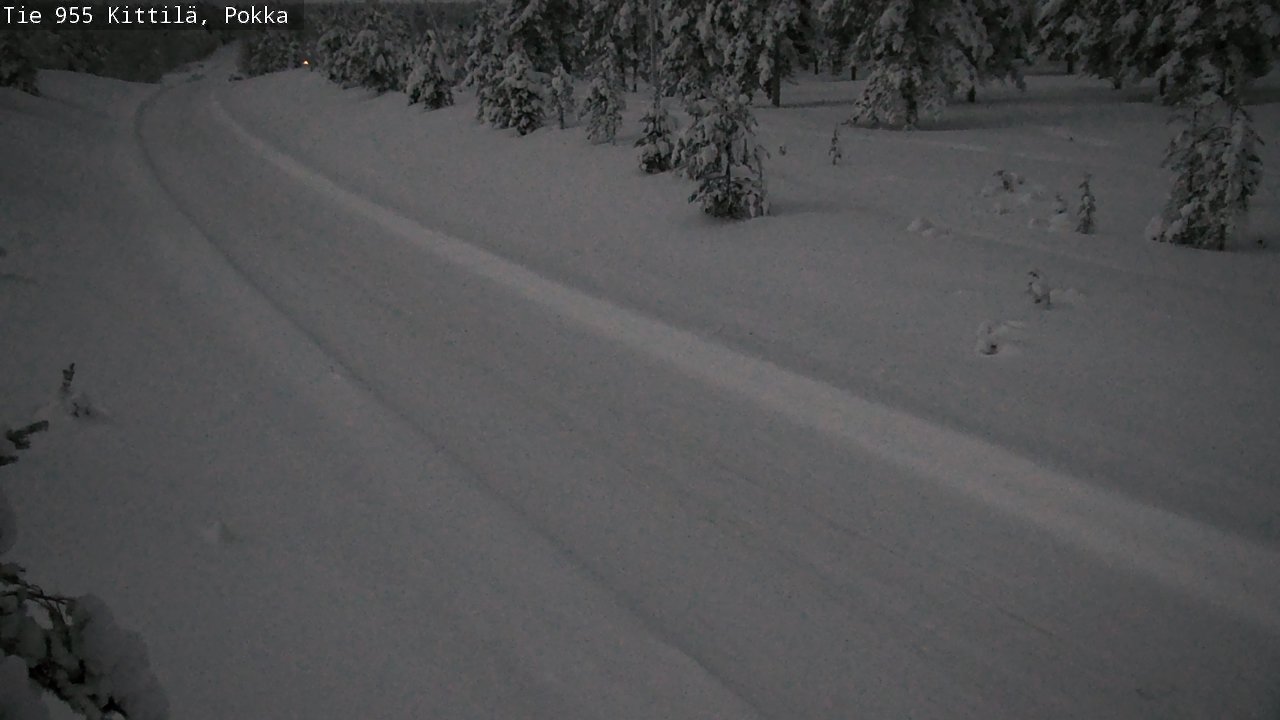 Weather Camera Image Road 955 Kittilä, Pokka, Kittilä, Lappi