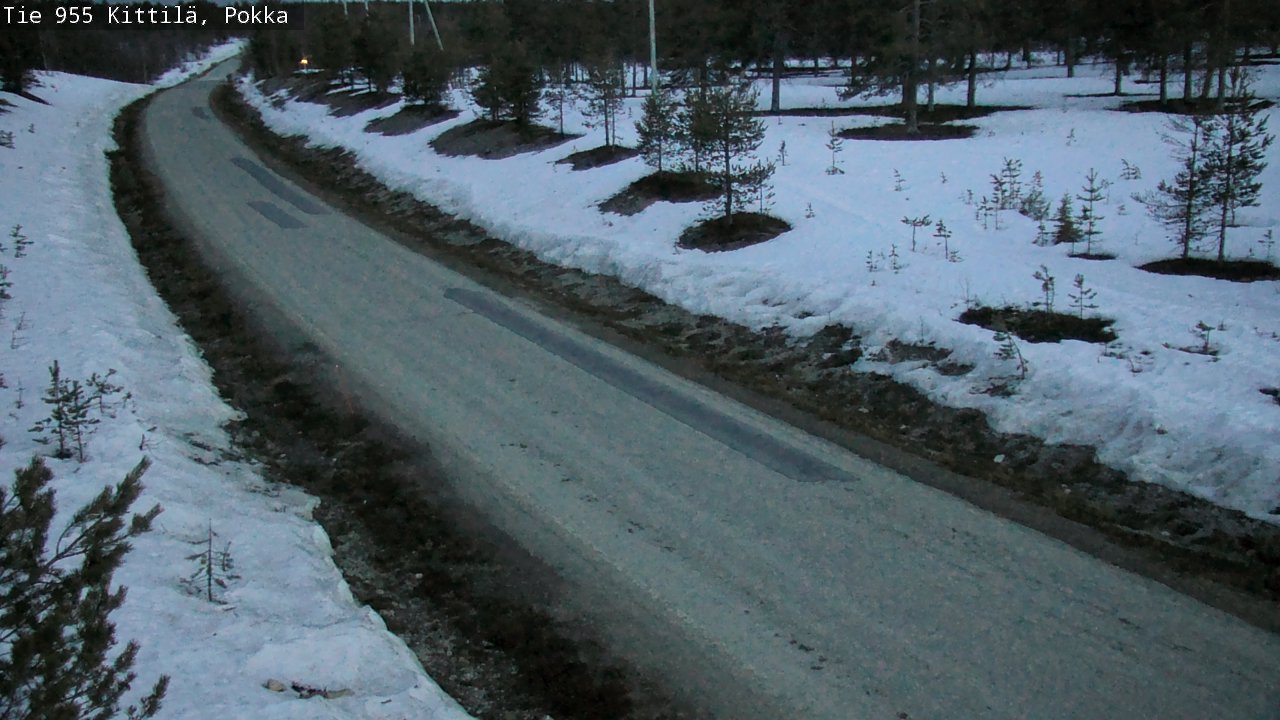 Weather Camera Image Väg 955 Kittilä, Pokka, Kittilä, Lappi