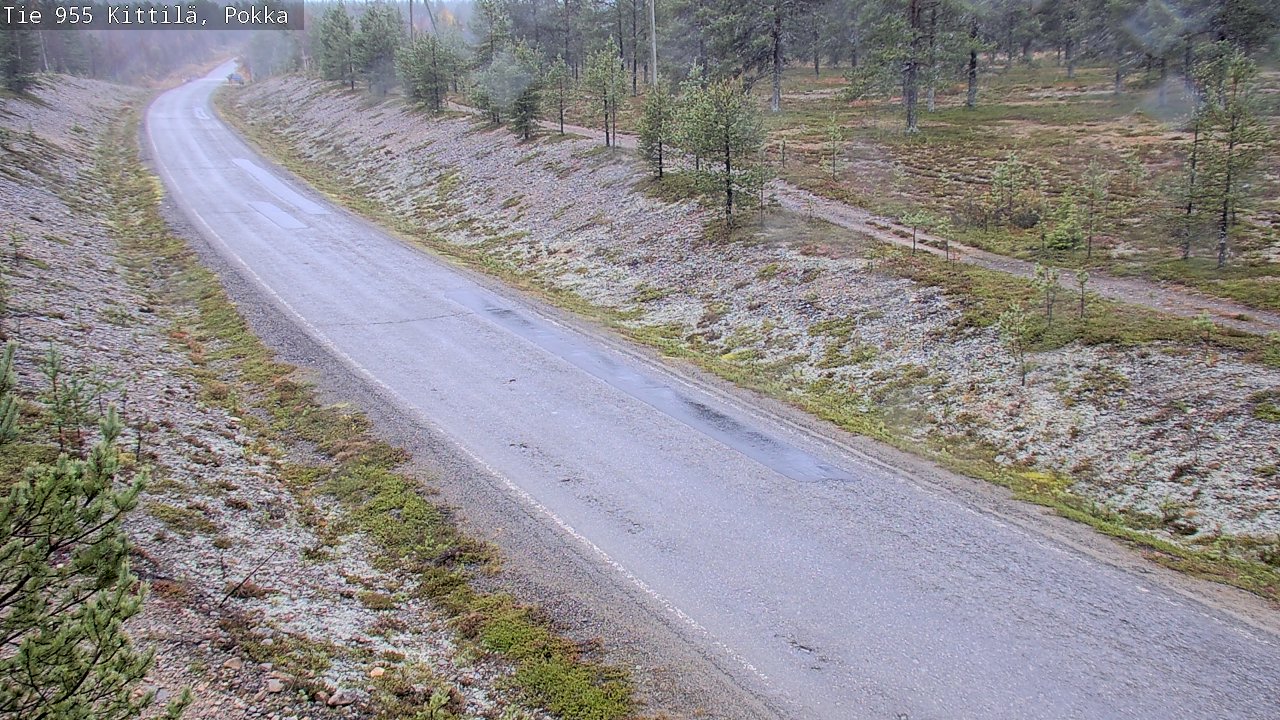 Weather Camera Image Väg 955 Kittilä, Pokka, Kittilä, Lappi