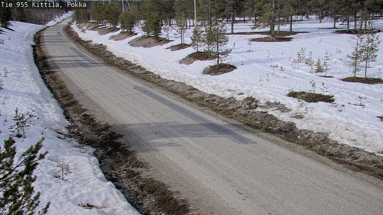 Weather Camera Image Väg 955 Kittilä, Pokka, Kittilä, Lappi