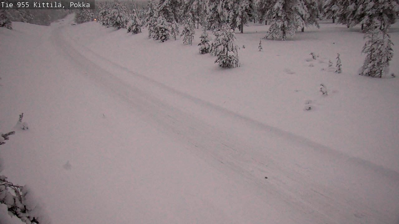 Weather Camera Image Road 955 Kittilä, Pokka, Kittilä, Lappi