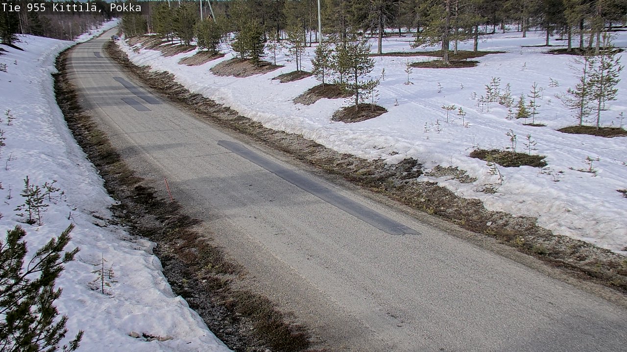 Weather Camera Image Väg 955 Kittilä, Pokka, Kittilä, Lappi
